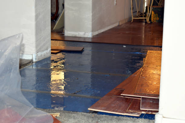 Professional Water Damage Restoration technician working in Union, NH